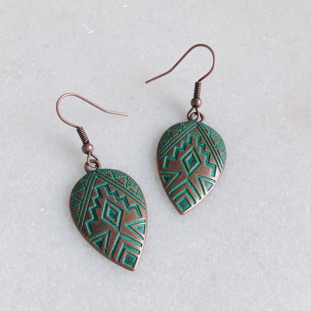 Vintage Ethnic Bohemian Water Drop Earrings